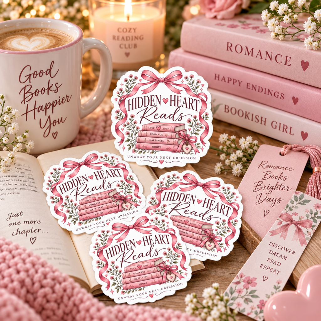 Hidden Heart Reads Bookish Sticker